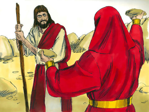 Ispititorul s-a apropiat de El şi I-a zis:<br/>– Dacă eşti Fiul lui Dumnezeu, porunceşte ca aceste pietre să devină pâini! – Imagine 2