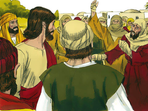 În timp ce Isus intra într– un sat, L-au întâlnit zece leproşi. Ei au stat la distanţă şi şi-au ridicat glasul zicând: – Stăpâne Isus, ai milă de noi! – Imagine 2