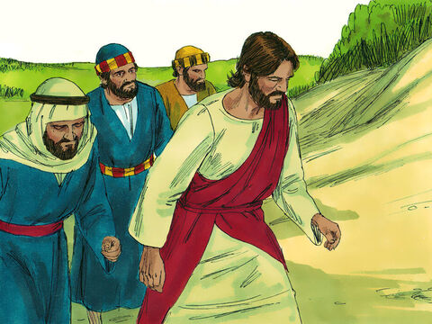 Isus i-a luat pe Petru, pe Iacov şi pe Ioan, şi i-a dus, doar pe ei, pe un munte înalt. – Imagine 1
