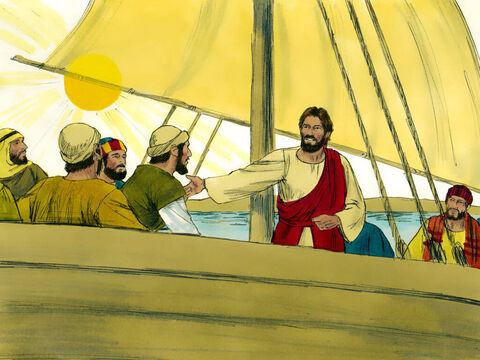 După calmarea unei furtuni teribile, Isus şi ucenicii Lui şi-au continuat drumul peste Lacul Galileii. – Imagine 1