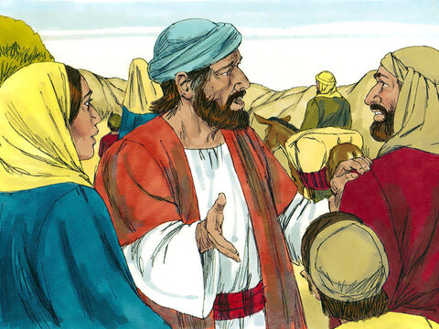 În acea seară Maria şi Iosif s-au oprit să se odihnească, dar când Îl căutau pe Isus, nu L-au putut găsi. – Imagine 4