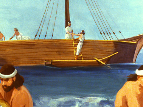 A urcat pe o corabie care urma să pleacă în Tars, în Spania – cât mai departe de Ninive. – Imagine 11