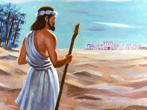 Dumnezeu şi-a repetat instrucţiunile lui Iona să pleacă în oraşul Ninive. Acum Iona L-a ascultat. – Imagine 28