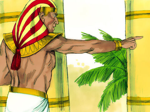 – Pe viaţa lui Faraon că nu veţi pleca din Egipt decât dacă vine aici<br/>fratele vostru mai mic! Trimiteţi-l pe unul dintre voi să-l aducă pe fratele<br/>vostru, iar ceilalţi să rămână în temniţă, ca să se vadă dacă spuneţi adevărul. – Imagine 4