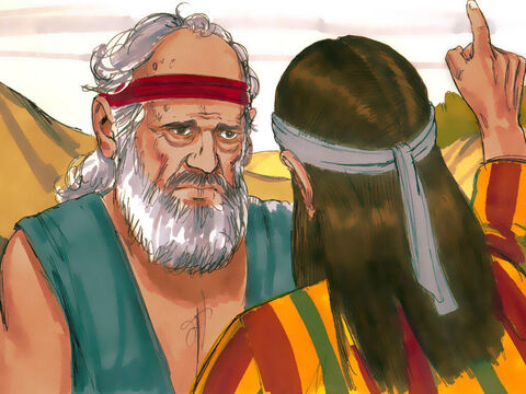 Iosif a istorisit visul şi tatălui său.<br/>– Ce fel de vis este acesta pe care l-ai avut? întreba el şi l-a certat pe Iosif: Oare vom veni eu, mama ta şi fraţii tăi ca să ne prosternăm înaintea ta? – Imagine 7