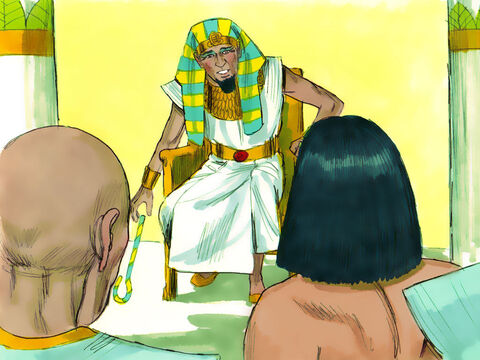 Iosif i-a dat un sfat lui Faraon ce să facă:<br/>– Găseşte un om înţelept şi pune-l conducător peste ţara Egiptului. Rânduieşte şi supraveghetori care să colecteze o cincime din rodul ţării în timpul celor şapte ani din belşug. Acesta va fi de ajuns pentru cei şapte ani de foamete. – Imagine 10