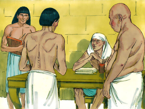 Cei doi au fost aduşi imediat din temniţă înaintea lui Faraon şi înaintea celor care erau prezenţi la ospăţ. – Imagine 10
