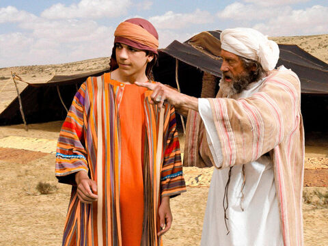 Geneza 37:12-14 <br/>Iacov îl trimite pe Iosif să-şi găsească fraţii, care păşteau turma în Sihem, şi să-i dea de ştire ce fac. – Imagine 1