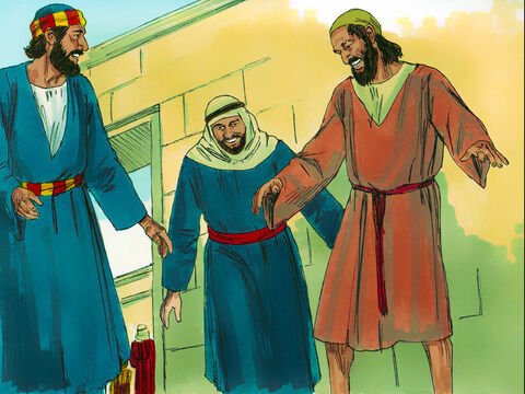 Petru l-a apucat de mână şi l-a ajutat să se ridice în picioare. De îndată, picioarele şi gleznele bărbatului au devenit puternice. – Imagine 4