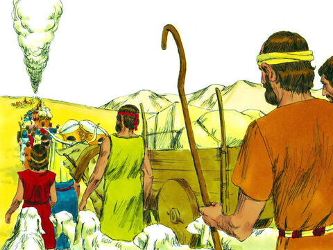 Exodul 15:22-27 Stâlpul de nor a condus poporul de la Marea Roşie până la Deşertul Şur. – Imagine 1