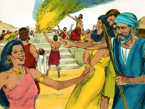 Aaron le-a zis să-şi scoată cerceii din aur purtate de femei şi de copii şi să i le dea pentru ca să fie topite pentru un idol. – Imagine 3