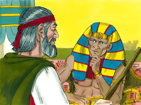 Exodul 9 Moise s-a dus iarăşi la Faraon. – Dacă refuzi să-mi laşi poporul să plece, mâine Dumnezeu va aduce o ciumă peste cai, măgari, cămile, peste boi şi oi. Însă turmele lui Israel va fi cruţată. – Imagine 17