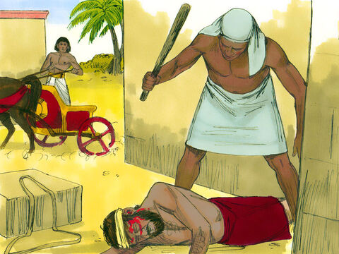 Exodul 2:11-14 Când a văzut un egiptean bătând pe un evreu, s-a uitat împrejur, şi nu a văzut pe nimeni... – Imagine 3