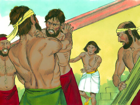 Apoi, ziua următoare a văzut doi evrei luptându-se, şi s-a dus să le oprească. – De ce îţi loveşti fratele? – întreba. – Imagine 5