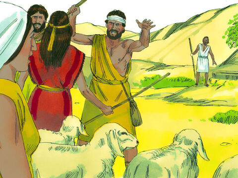 Exodul 2:17-20 Au venit însă nişte păstori, şi au împins femeile deoparte pentru a putea adăpa turma lor prima dată. – Imagine 9