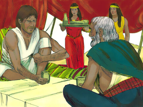 Exodul 2:21 Moise a fost invitat la masă şi să rămână cu familia. – Imagine 12