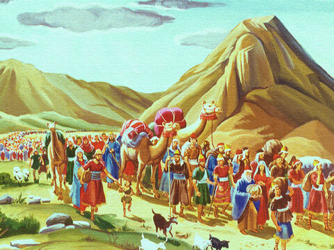 Poporul israeliţilor a părăsit Egiptul. Dumnezeu le-a eliberat dintr-o viaţă de sclavie, şi le-a condus spre o ţară nouă pe care le promise. – Imagine 1