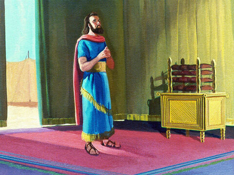Moise a vorbit cu Domnul despre plângerea lor, iar El i-a spus ce să facă – Adună poporul şi vorbeşte cu stânca, şi acesta vă va da apă. – Imagine 8