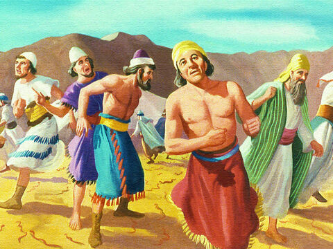 Deodată au apărut nişte şerpi înfocaţi, şi au început să muşte izraeliţii îngroziţi. – Imagine 22