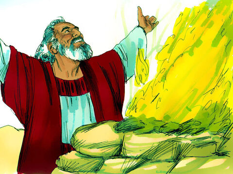 Noe a construit un altar Domnului, şi i-a adus sacrificii. – Imagine 22