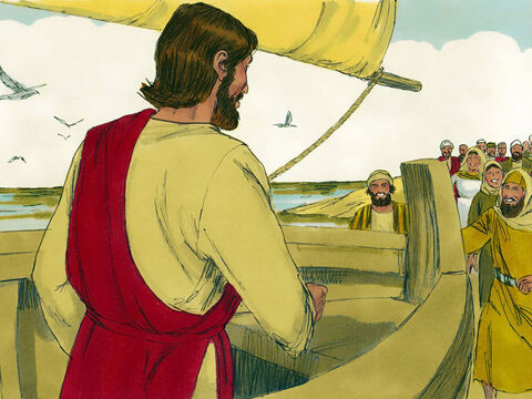 Astfel Isus s-a urcat întro corabie, aproape de ţărm, iar mulţimea s-a apropiat pe mal. Atunci Isus le-a zis următoarea parabolă. – Imagine 2