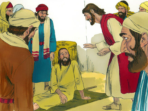 Şi Isus, văzându-le credinţa, i-a zis omului paralizat: – Fiule, păcatele îţi sunt iertate. – Imagine 5