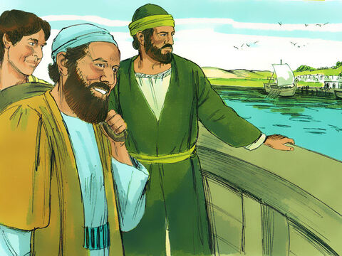 La Troa au urcat într-o corabie, şi au călătorit la Samotracia, şi a doua zi s-au oprit la Neapolis. – Imagine 13