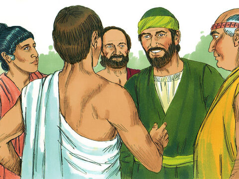 Astfel s-a sfârşit discuţia lui Pavel cu ei. Unii totuşi au devenit credincioşi, inclusiv un tânăr, pe nume Dionisie, membru al consiliului şi o femeie numită Damaris. – Imagine 13