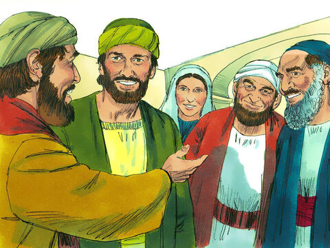 Saul a petrecut câteva zile cu acei ucenici din Damasc, după care venise să le aresteze. – Imagine 15
