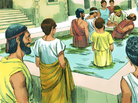 Şi alţi corinteni l-au ascultat pe Pavel, au crezut şi s-au botezat. – Imagine 7