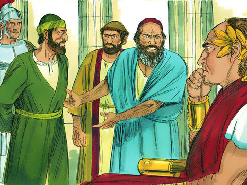 Când Galion a devenit guvernatorul Ahaiei, unii iudei l-au dus pe Pavel în faţa lui. L-au acuzat ca fiind cineva care aţâţă pe oameni să se închine lui Dumnezeu într-un fel care este împotriva legii iudeilor. – Imagine 10