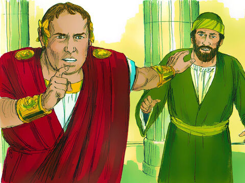 Când Pavel a încercat să se apere, Galion a zis la acuzatori: – Ascultaţi, iudeilor, dacă acesta ar fi un caz de faptă rea sau crimă serioasă, v-aş asculta. – Imagine 11