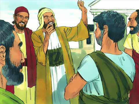 Fapte 11,19–26 După moartea lui Ştefan, mulţi creştini au fost prigoniţi, şi au trebuit să plece din Ierusalim. Oriunde au plecat, au vorbit iudeilor despre Isus. Unii care au plecat în Antiohia, au vorbit despre Isus şi altor neamuri, şi mulţi dintre acestea au crezut în El. – Imagine 1