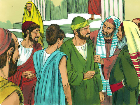 La Efes, Pavel a intrat în sinagogă, şi a stat de vorbă cu iudeii. L-au rugat să rămână cu ei, dar el n-a acceptat. Însă a promis: – Mă voi întoarce dacă e voia lui Dumnezeu. – Imagine 3