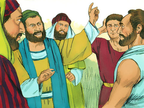 Au venit însă câţiva oameni din Iudeea, şi au spus creştinilor din alte neamuri că nu vor fi mântuiţi dacă nu se taie împrejur conform legii lui Moise. Pavel şi Barnaba nu au fost deloc de acord cu acest lucru. – Imagine 2