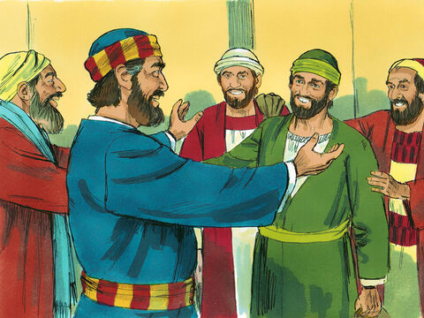 Când au ajuns în Ierusalim, Pavel şi Barnaba au fost primiţi de întreaga biserică, inclusiv apostolii şi conducătorii. Au istorisit tot ce Dumnezeu făcuse prin ei. – Imagine 4