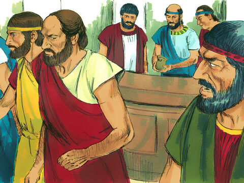 Dregătorii au fost tulburaţi, şi l-au forţat pe Iason şi ceilalţi credincioşi să le depună bani, garantând că îl vor da afară pe Pavel din oraş. Apoi le-au dat drumul. – Imagine 7