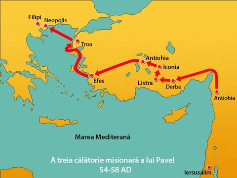 După ce a încetat zarva în Efes, Pavel a călătorit la Troa, apoi în Macedonia. – Imagine 1