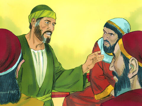 Pavel i-a amintit că nu a avut nevoie de bani sau de haine, pentru că a lucrat pentru nevoile sale. Astfel şi ei vor trebui să lucreze, şi să se amintească de vorbele lui Isus, cine a zis: „Este mai ferice să dai decât să primeşti.” – Imagine 20