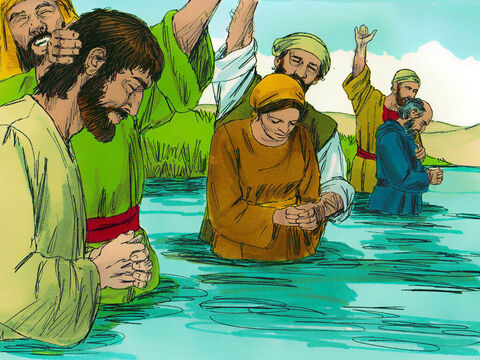 Cei care au primit acest cuvânt, au fost botezaţi – erau în jur de trei mii de oameni. – Imagine 11