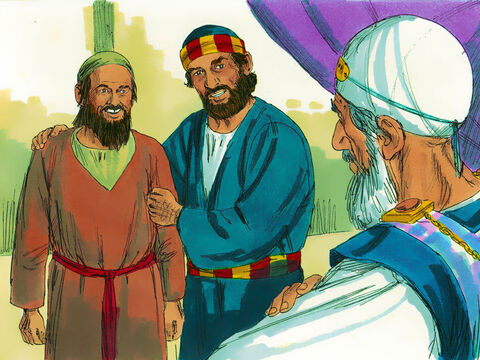 Petru, umplându-se de Duhul Sfânt, le-a zis: – Acest om stă înaintea voastră, vindecat în numele lui Isus din Nazaret, pe care voi Laţi răstignit, dar pe care Dumnezeu L-a înviat din morţi. – Imagine 6