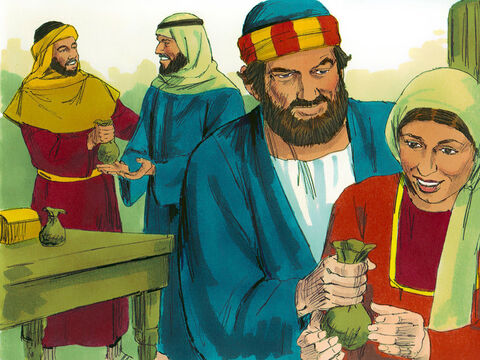 Din când în când cei care au avut ogoare şi case, leau vândut, şi au dat banii apostolilor ca să îi împartă între cei săraci şi nevoiaşi. – Imagine 16
