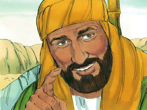 – Profetul Isaia vorbeşte despre Isus, – a explicat Filip. Apoi i-a zis despre cum a murit şi a înviat Isus pentru ca păcatele oricui să poată fi iertate. – Imagine 8