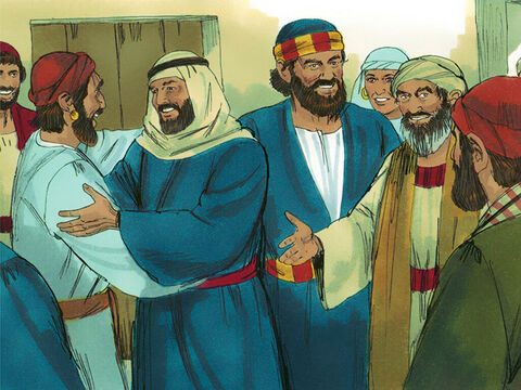 În curând vestea celor întâmplate în Samaria a ajuns la apostolii din Ierusalim. Petru şi Ioan sau dus în Samaria pentru a afla ceea ce se întâmplase. – Imagine 7