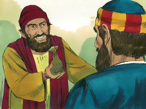 Când Simon a văzut puterea Duhului Sfânt, i-a oferit bani lui Petru. – Daţi-mi această putere pentru ca peste oricine-mi pun mâinile, să primească Duhul Sfânt – i-a implorat. – Imagine 9
