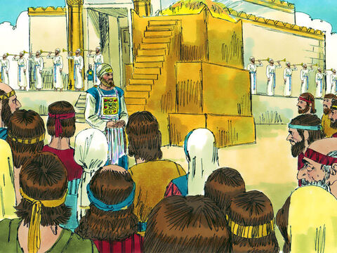 S-au adus sacrificii pentru păcatele oamenilor, iar preoţii au fost numiţi să aibă grijă de Templu şi obiectele acestuia. – Imagine 12