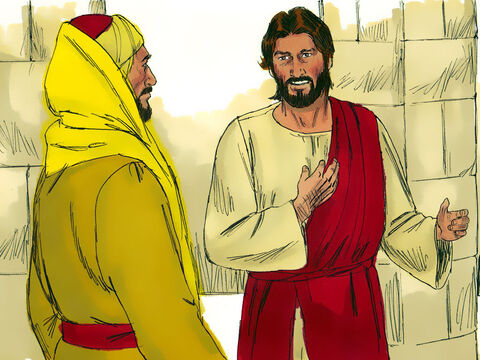 Isus i-a răspuns:<br/>– Cine M-a pus pe Mine judecător să împart lucrurile între voi? Fiţi atenţi! Păziţi-vă de orice fel de lăcomie, căci viaţa cuiva nu stă în belşugul avuţiilor lui! – Imagine 2