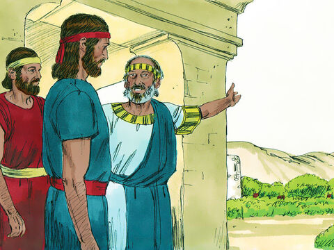 Era un om din tribul lui Beniamin numit Chiş, care avea un fiu, Saul. Saul era tânăr chipeş, înalt cu un cap decât toţi ceilalţi. Chiş şi-a pierdut măgăriţele, şi l-a trimis pe Saul şi un slujitor să le găsească. – Imagine 7