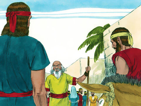 Când au intrat în oraş, s-au întâlnit cu Samuel, care era în drum spre locul înalt, unde I s-au închinat lui Dumnezeu. – Imagine 9